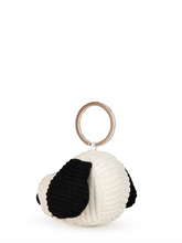 Load image into Gallery viewer, BON TON TOYS SNOOPY HEAD CORDUROY KEYCHAIN  CREAM 4.5 CM-2 INCH