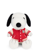Load image into Gallery viewer, BON TON TOYS Snoopy Sitting with Varsity Jacket Cream 25 cm-10 inch