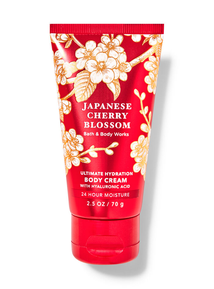 Bath & Body Works JAPANESE CHERRY BLOSSOM Travel Size Ultimate Hydration Body Cream