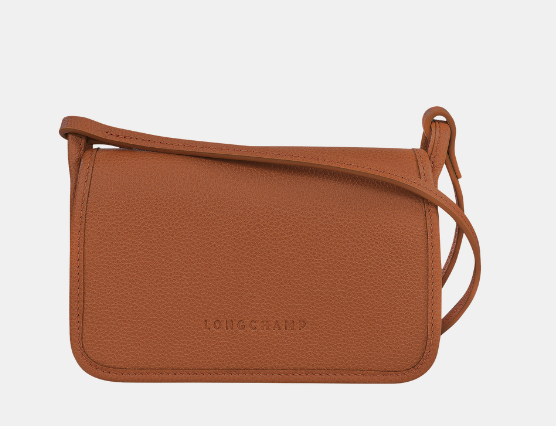 Longchamp Le Foulonné XS Clutch Caramel - Leather