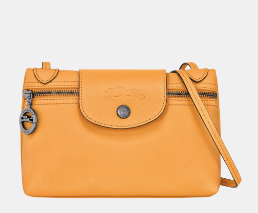 LONGCHAMP Le Pliage Xtra XS Crossbody bag Apricot - Leather