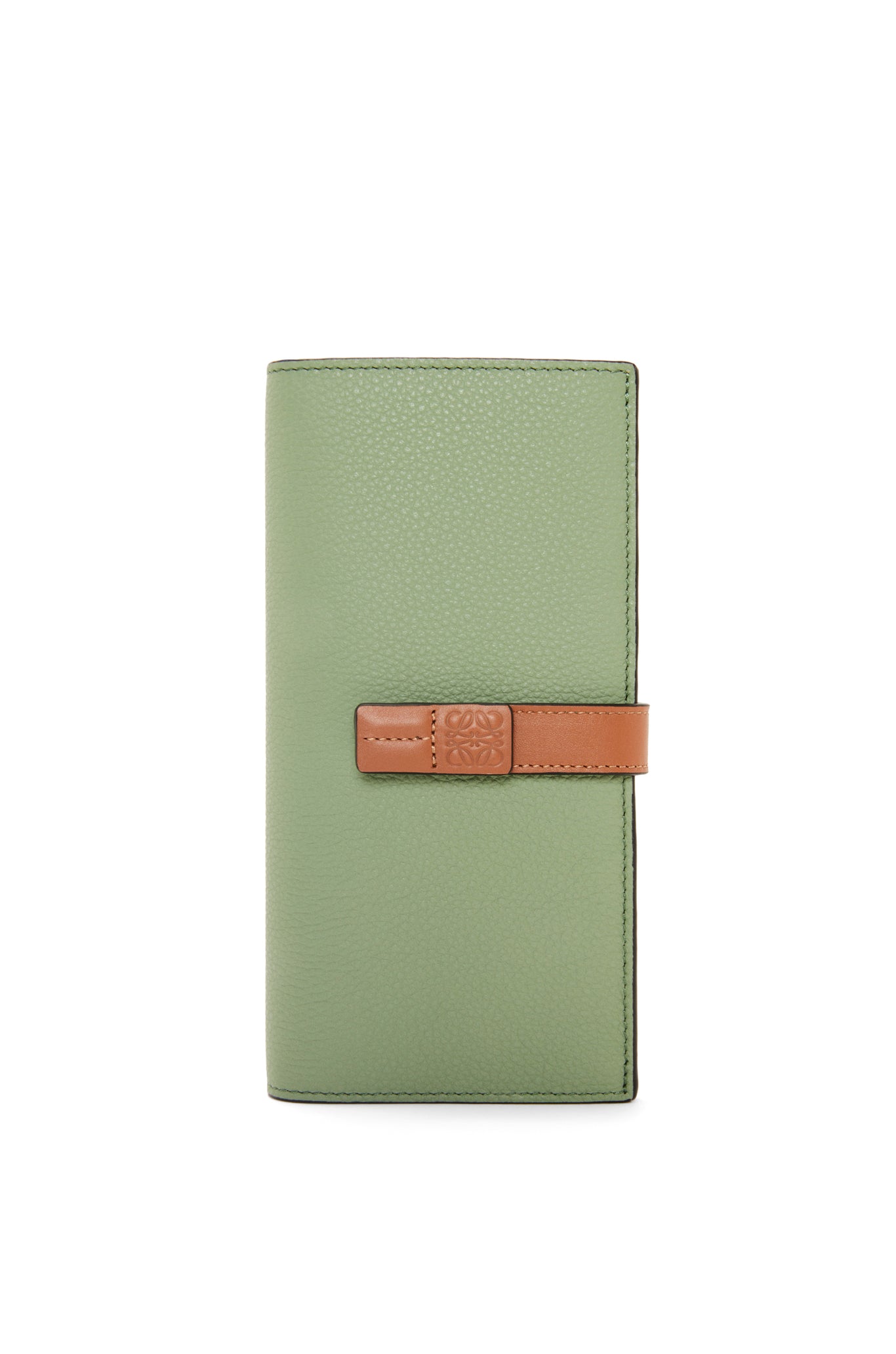 LOEWE Large vertical wallet in grained calfskin