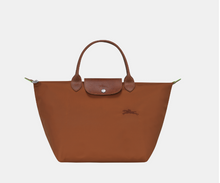 Load image into Gallery viewer, LONGCHAMP Le Pliage Green M Handbag Black - Recycled canvas
