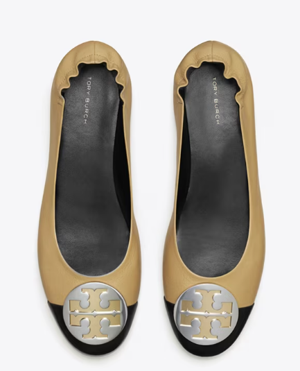 Tory Burch CLAIRE CAP-TOE BALLET