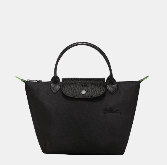 Longchamp Le Pliage Green S Handbag Black - Recycled canvas