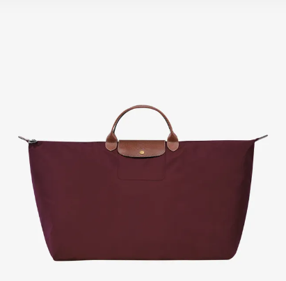 LONGCHAMP   LE PLIAGE ORIGINAL TRAVEL BAG BURGUNDY