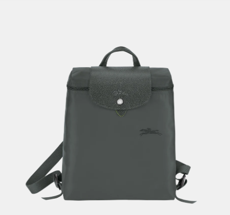 LONGCHAMP LE PLIAGE GREEN BACKPACK GRAPHITE - CANVAS