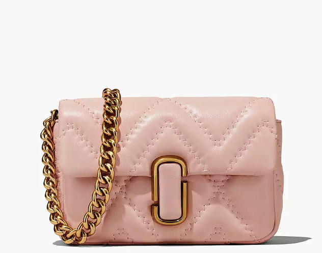 Marc Jacobs The Quilted Leather J Marc Shoulder Bag In Rose