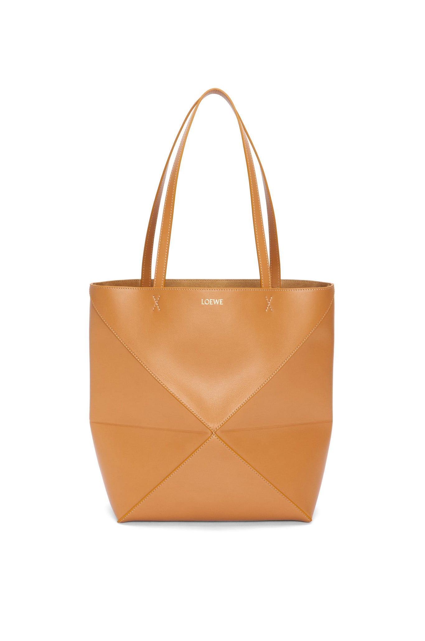 LOEWE Puzzle Fold Tote in shiny calfskin