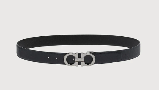 FERRAGAMO Reversible and adjustable Gancini belt