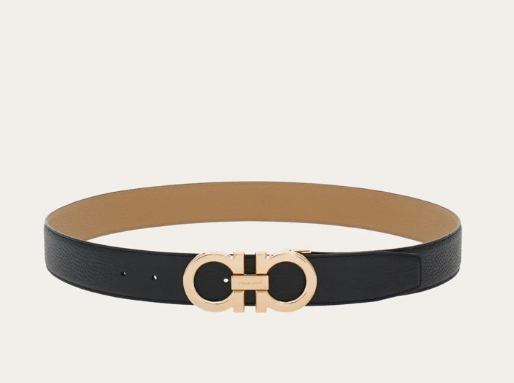 FERRAGAMO Reversible and adjustable Gancini belt