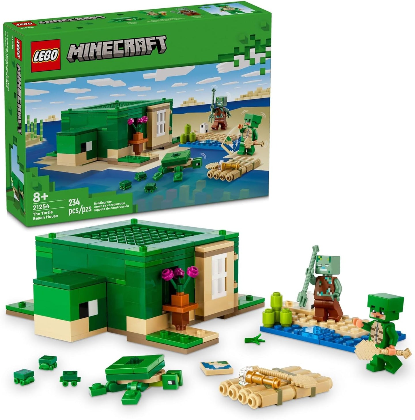 LEGO Minecraft The Turtle Beach House Construction Toy