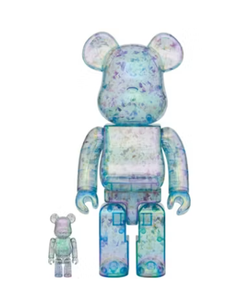 BE@RBRICK Bearbrick x Anever 3rd Ver. 100% & 400% Set Blue