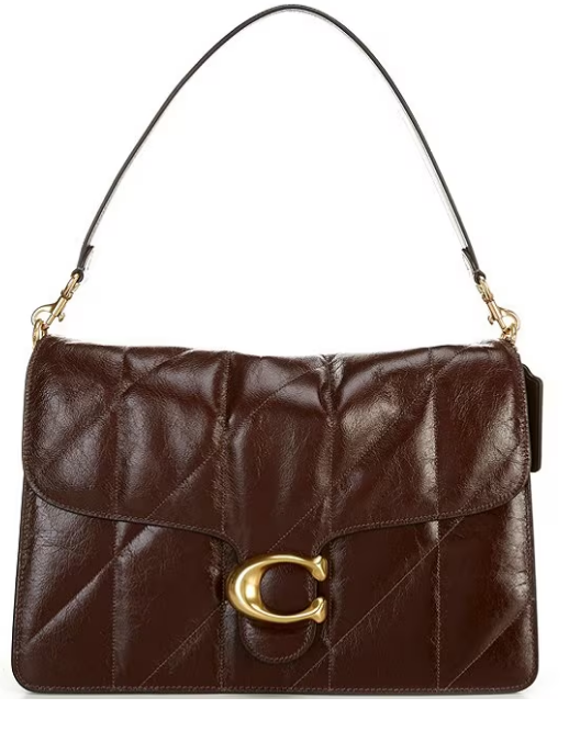 Coach Tabby 35 Quilted Glazed Leather Chain Crossbody Bag