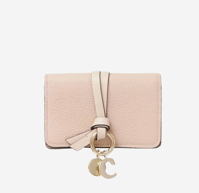 Chloe Alphabet Card Holder Cement Pink