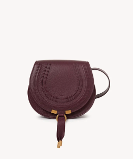 Chloe Small Marcie saddle bag in grained leather