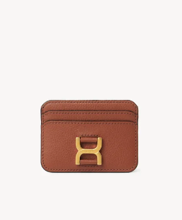 Chloe Marcie card holder in grained leather