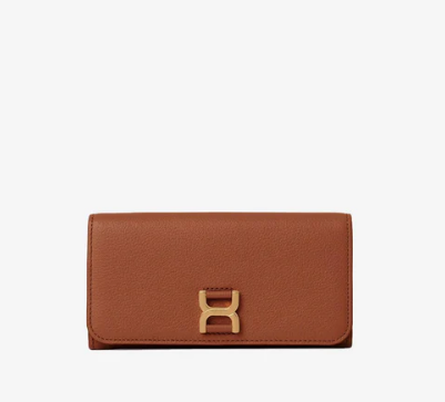 Chloe Long Marcie Wallet in Calf Leather