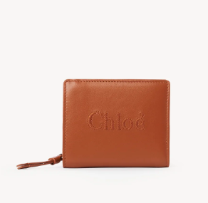 Chloe Sense compact wallet in soft leather