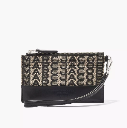 MARC JACOBS THE MONOGRAM TOP ZIP WRISTLET