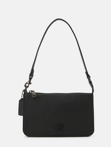 COACH Bolsa Shoulder Bag Coach Pouch Bag Leather black