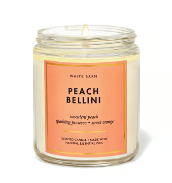 Bath & Body Works Peach Bellini Candle 198g 26437381
