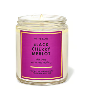 Bath & Body Works Black Cherry Merlot Candle 198g 26437387