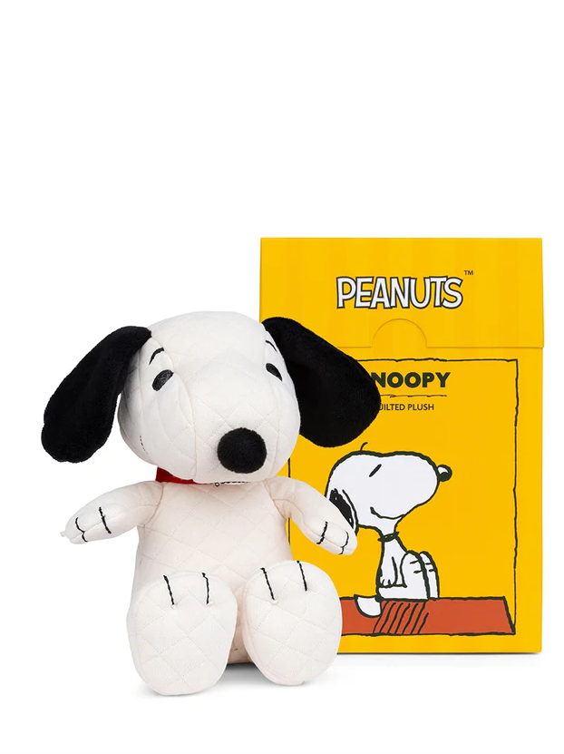 BON TON TOYS Snoopy Quilted Jersey in giftbox Cream 17 cm - 7 inch
