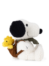 Load image into Gallery viewer, BON TON TOYS Snoopy with Woodstock in Backpack Cream 20 cm - 8 inch
