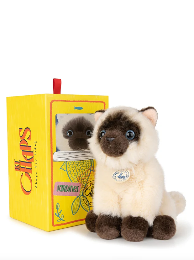 B.T. CHAPS EDDIE THE SIAMESE IN GIFTBOX BEIGE / BROWN 17 CM - 7 INCH