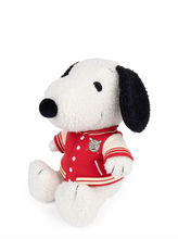 Load image into Gallery viewer, BON TON TOYS Snoopy Sitting with Varsity Jacket Cream 25 cm-10 inch
