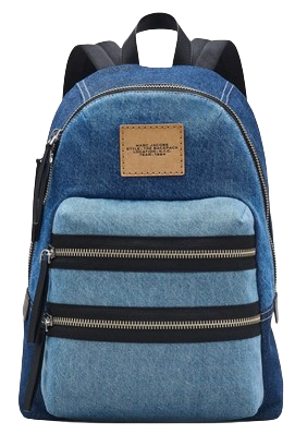 Marc Jacobs The Biker Colorblock Denim Backpack