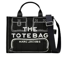 Load image into Gallery viewer, Marc Jacobs The Trompe L&#39;Oeil Cargo Canvas Medium Tote Bag
