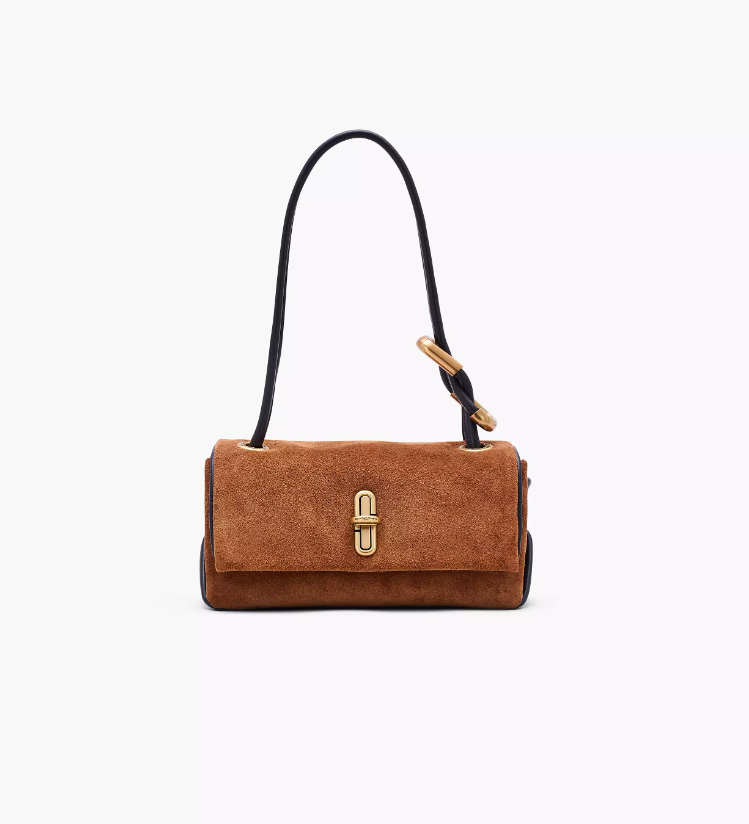 MARC JACOBS Suede Mini Dual Shoulder Bag