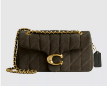Load image into Gallery viewer, Coach Tabby Quilted Suede Shoulder Bag
