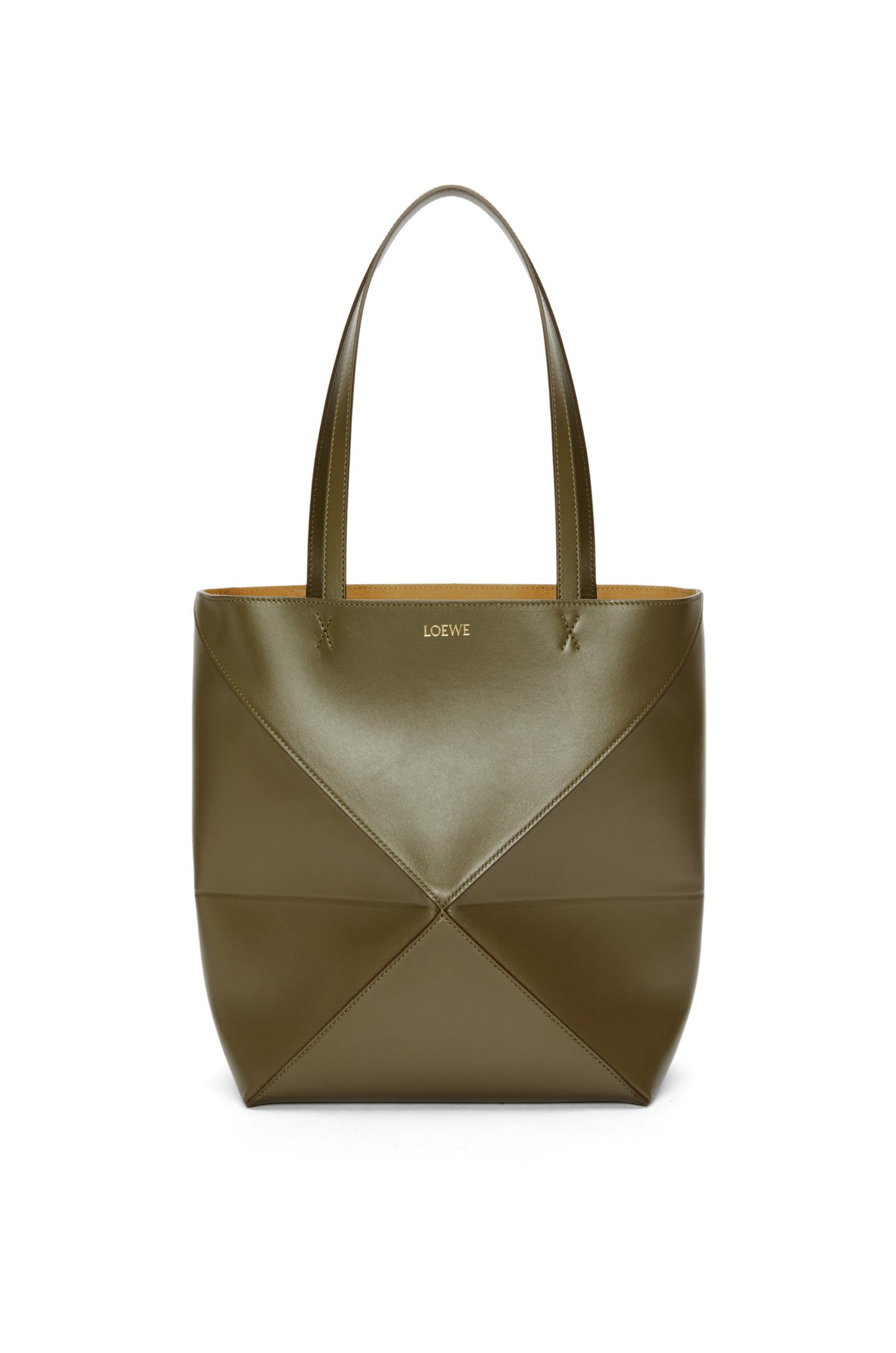 LOEWE Puzzle Fold Tote in shiny calfskin