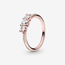 Load image into Gallery viewer, PANDORA Ring Rose with 3 claw-set and 8 bead-set 186242CZ
