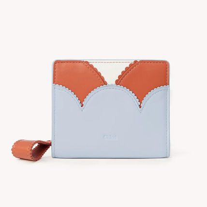 Chloe Linda Compact Wallet, Shady Blue