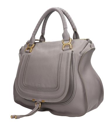 Chloe Marcie Double Carry Bag Cashmere Grey