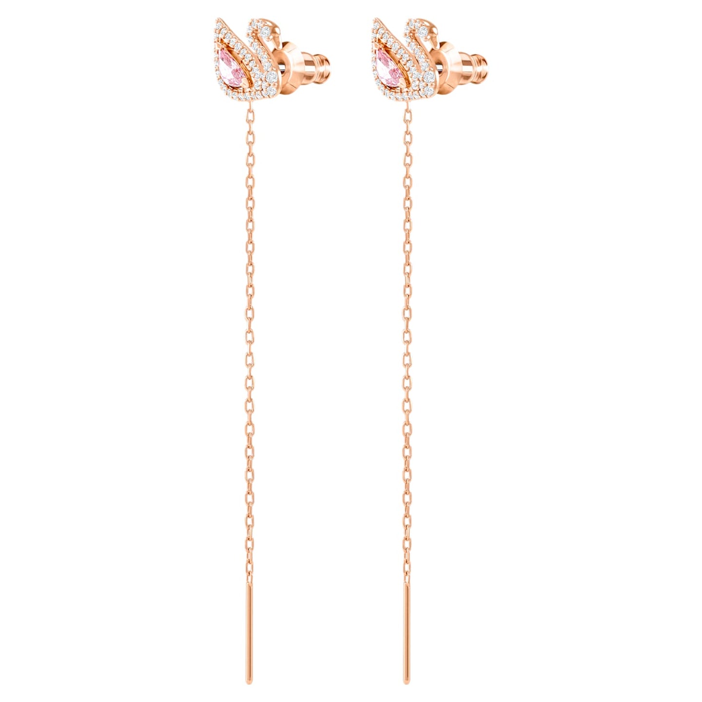 SWAROVSKI Dazzling Swan Rose Gold Earrings 5469990