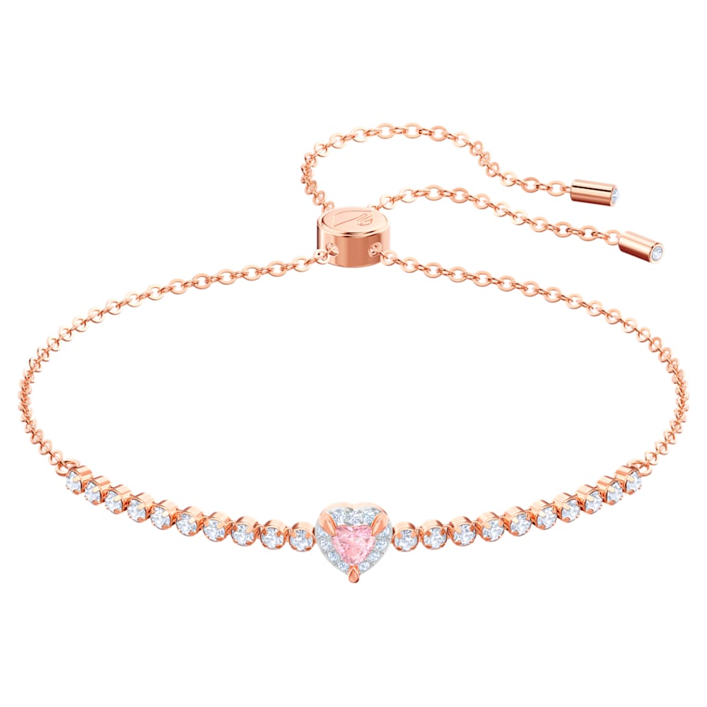 SWAROVSKI One Bracelet, Multi-colored, Rose-gold tone Medium 5446299