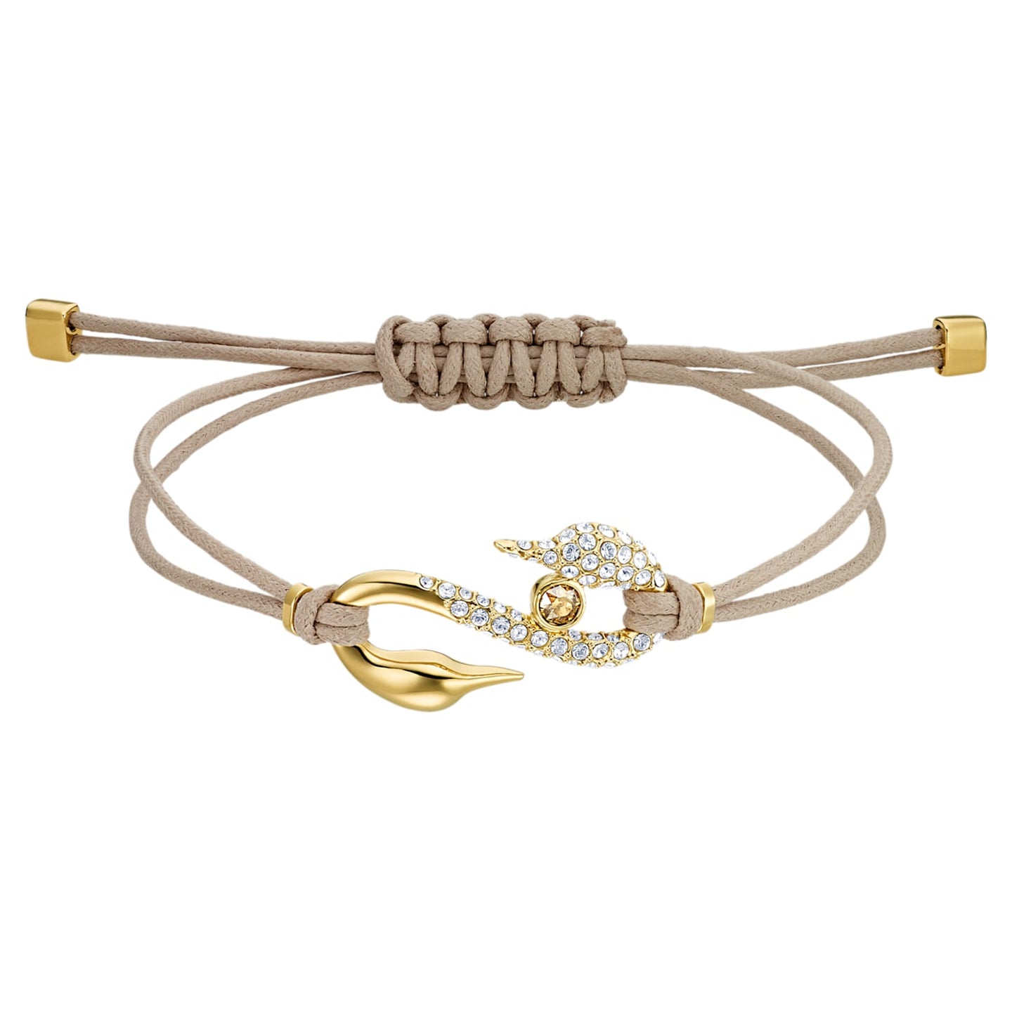 SWAROVSKI Power Collection Hook Bracelet, Braun gold-tone Medium 5508527